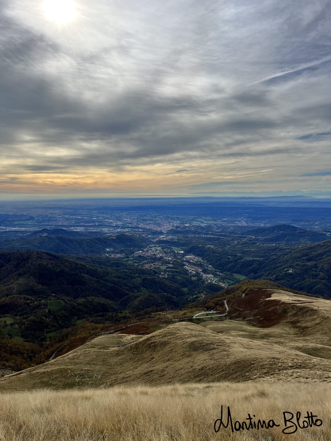 vista sulla pianura biellese