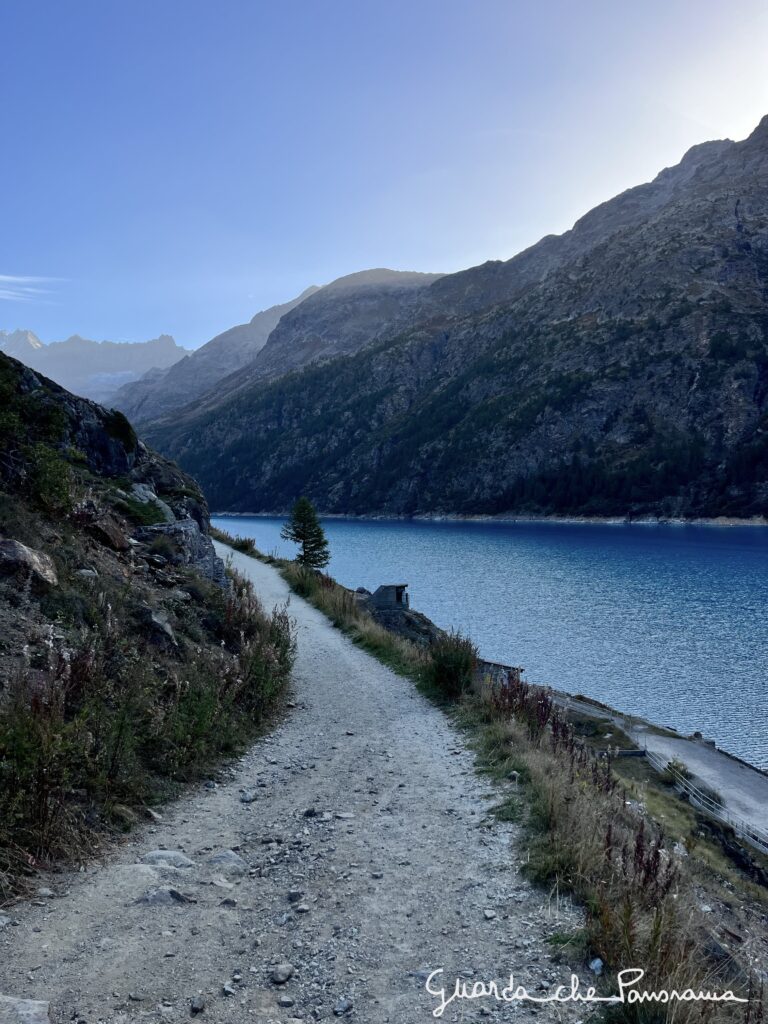 Inizio del percorso sterrato