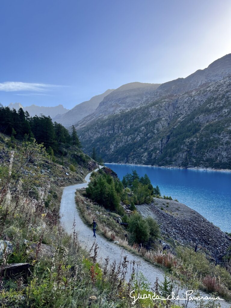 Sterrata vista dal sentiero