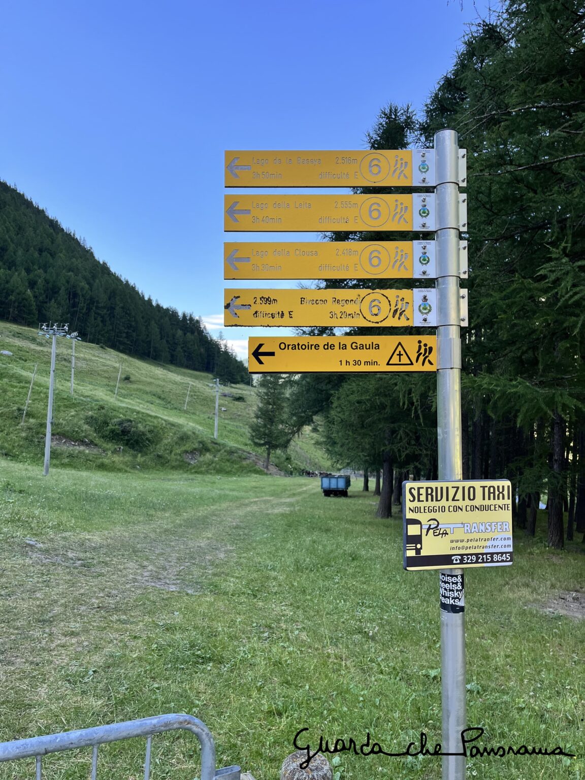 Indicazioni sentieri