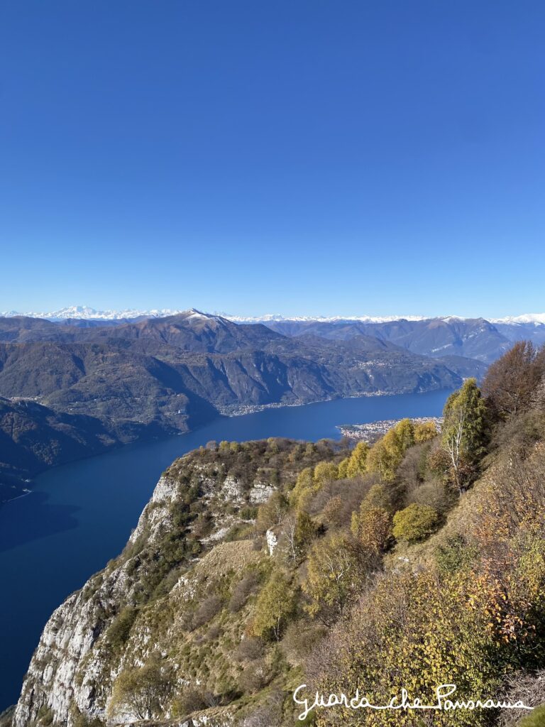 Verso ovest: ramo di Lecco e le Alpi