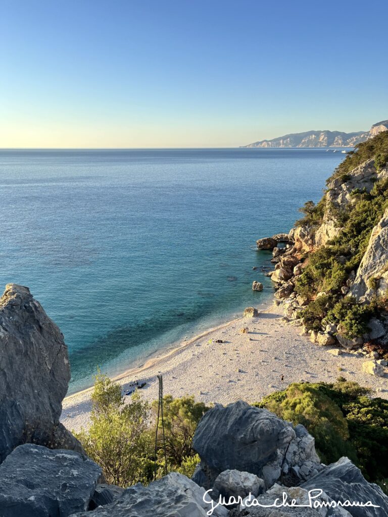 Cala Fuili dall'alto