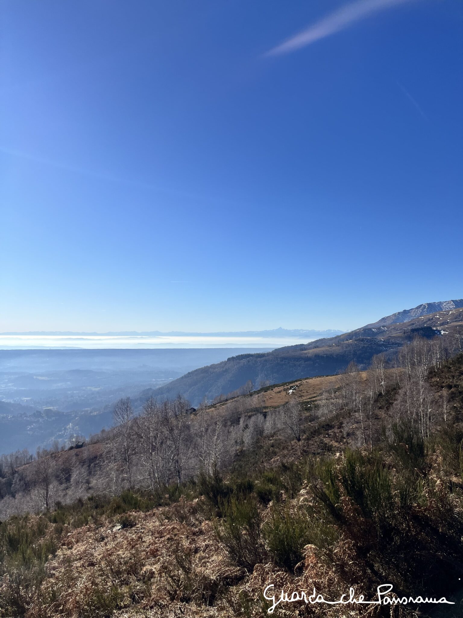 Panorama verso ovest (Alpi Cozie)