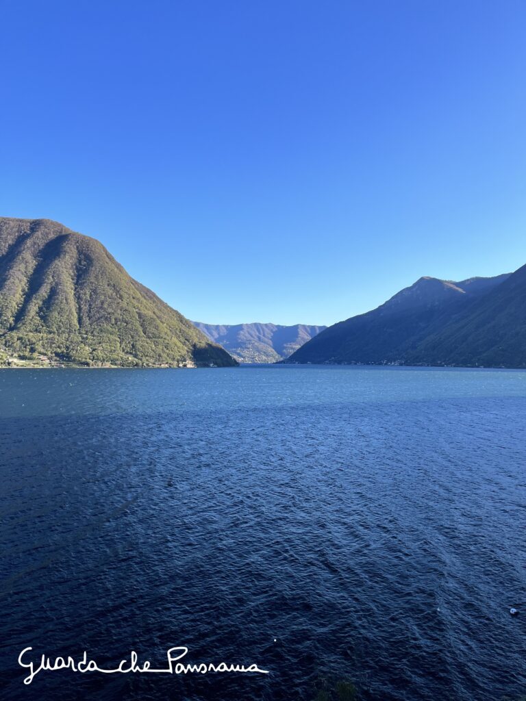 Vista verso sud del ramo di Como